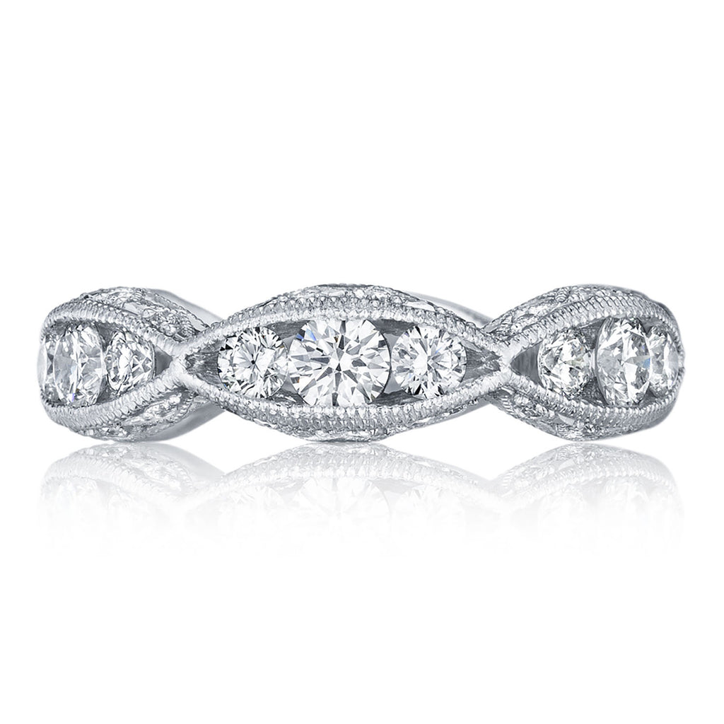 Twist with Diamond Accent Wedding Band