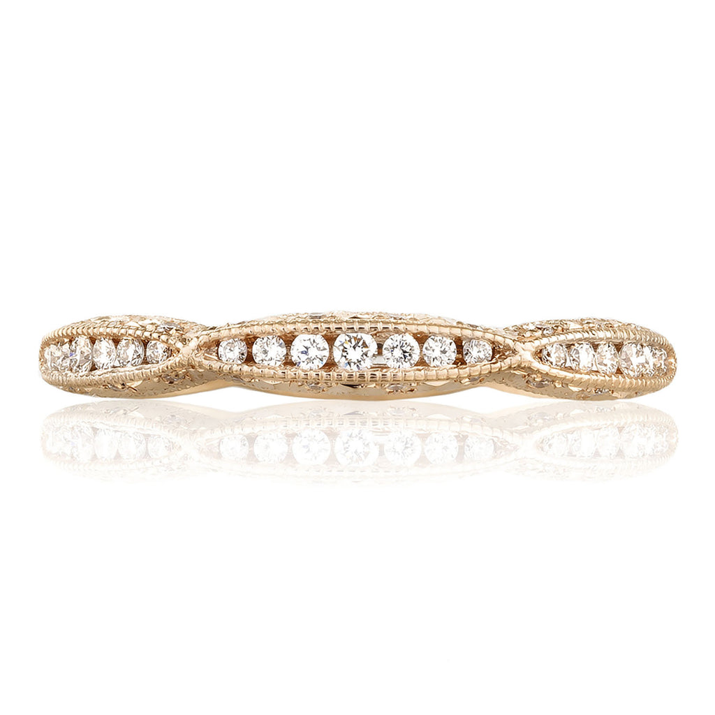 Twist with Diamond Accent Wedding Band