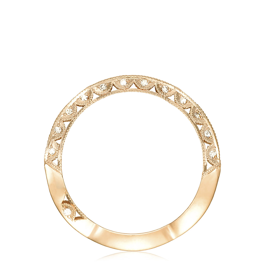 Twist with Diamond Accent Wedding Band