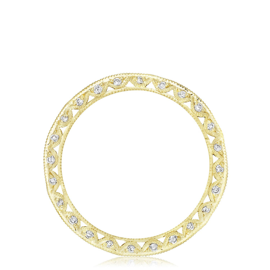 Twist with Diamond Accent Wedding Band