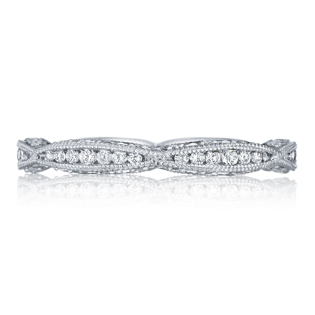 Twist with Diamond Accent Wedding Band
