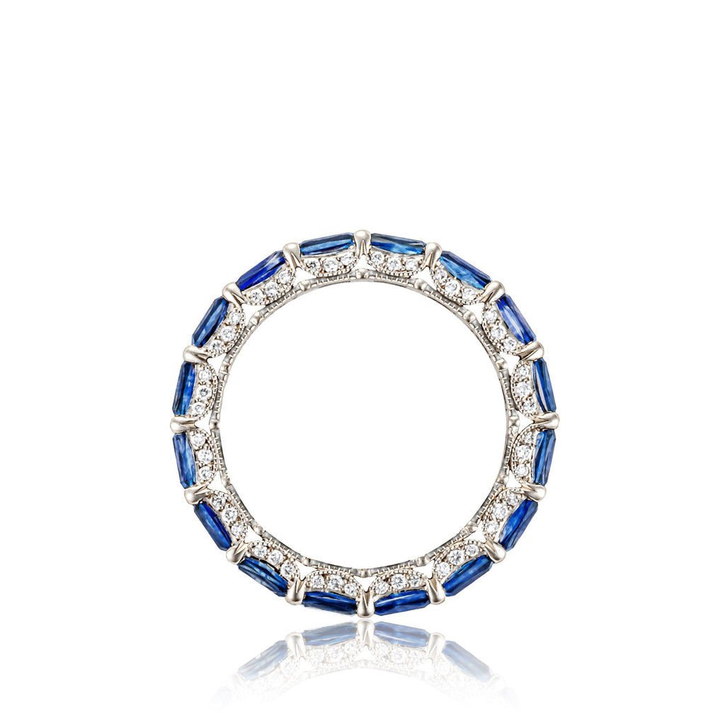 TACORI Exclusive Cut Sapphire Eternity Band-Platinum