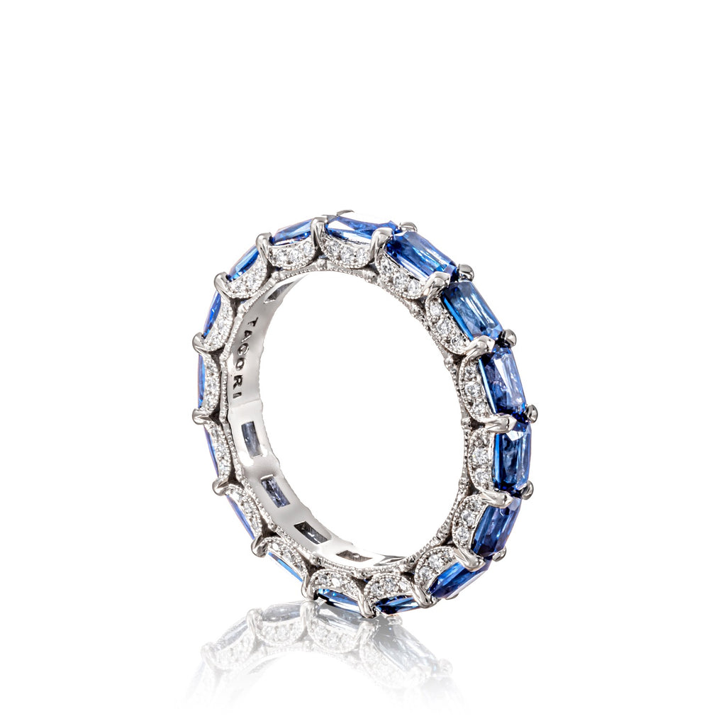 TACORI Exclusive Cut Sapphire Eternity Band-Platinum