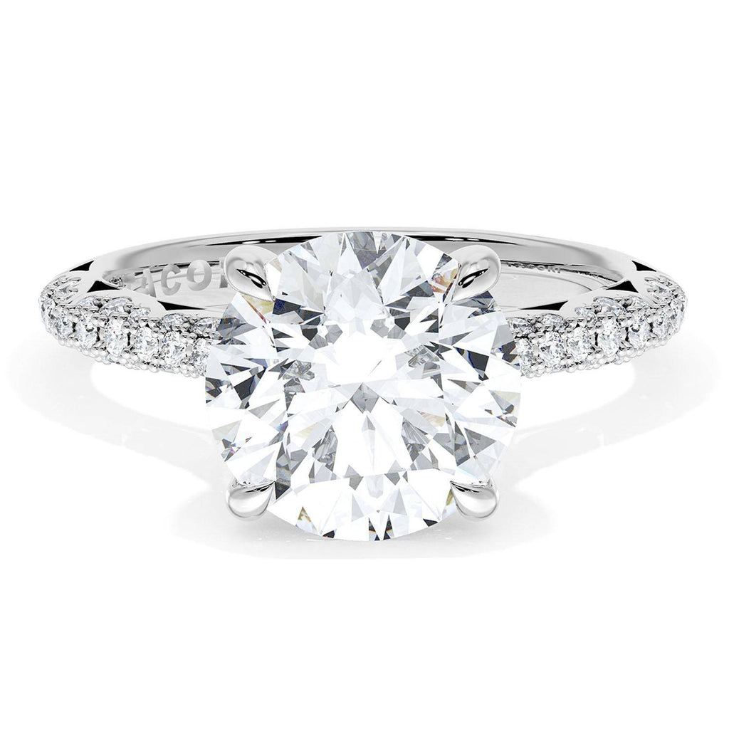 Round Bloom Engagement Ring