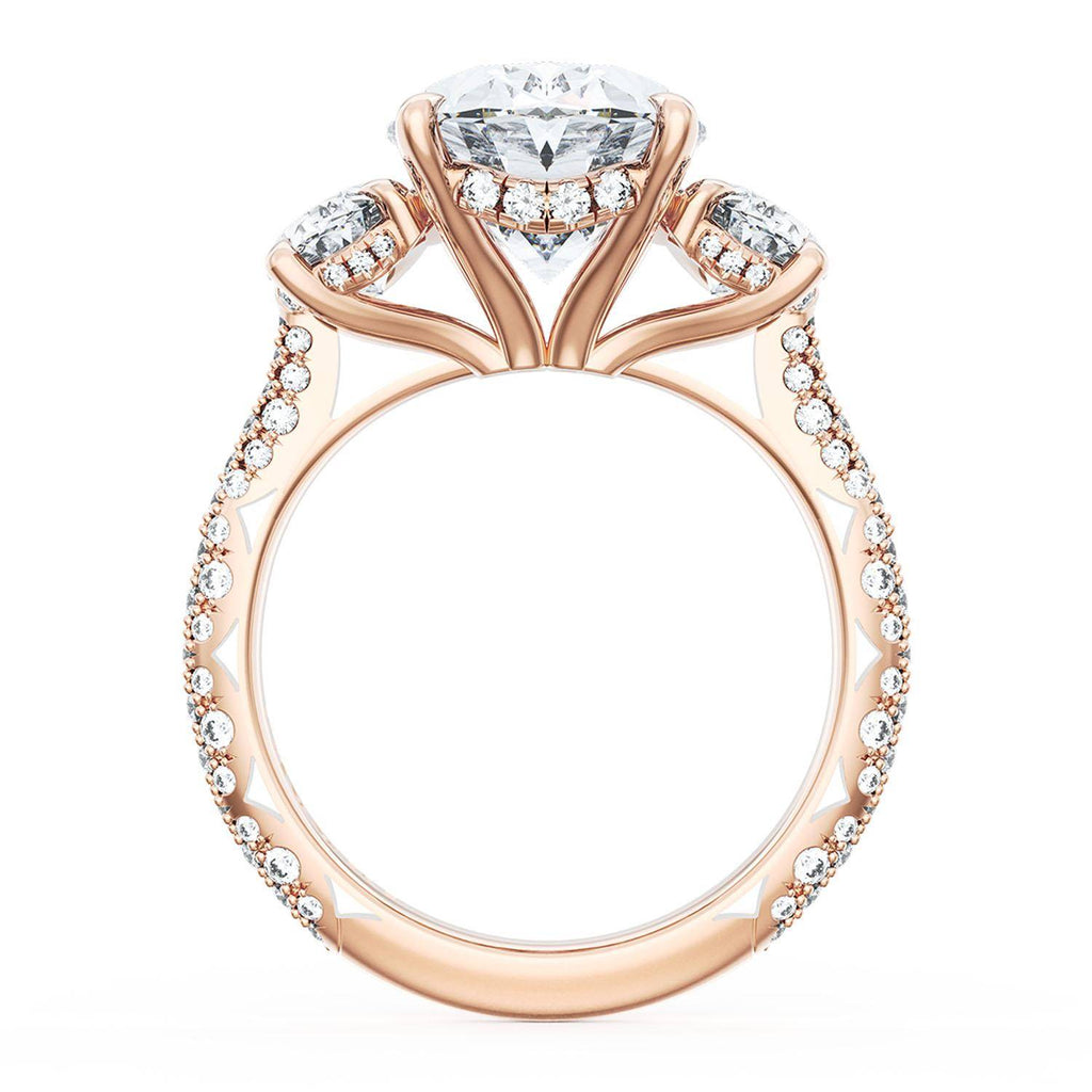 Oval 3-Stone Engagement Ring