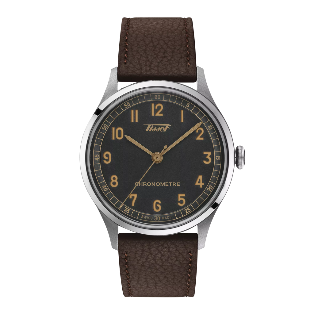 トコ Tissot Heritage 1938 39mm T142.464.16.062.00 – Sharif Fine Jewelers