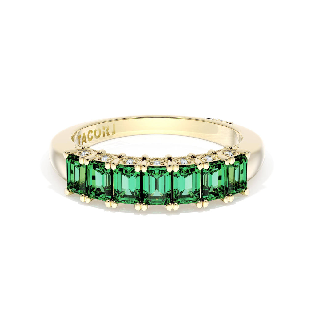 Emerald Cut Emerald Eternity Band