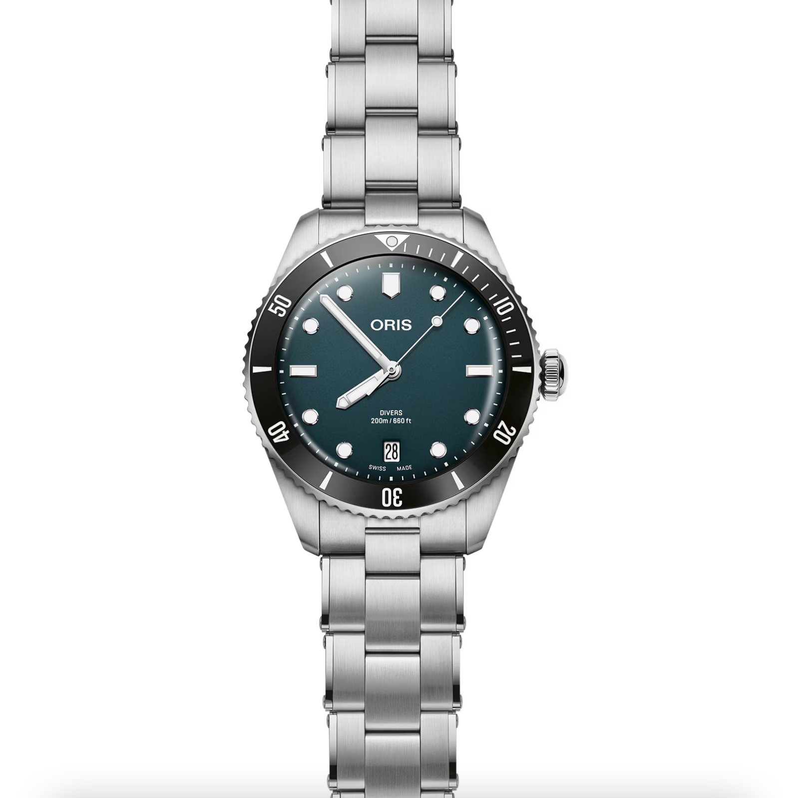 【#新品】one two style オーブン ORIS Divers Date 39mm Mens Watch Blue Interchangeable Strap 01-733