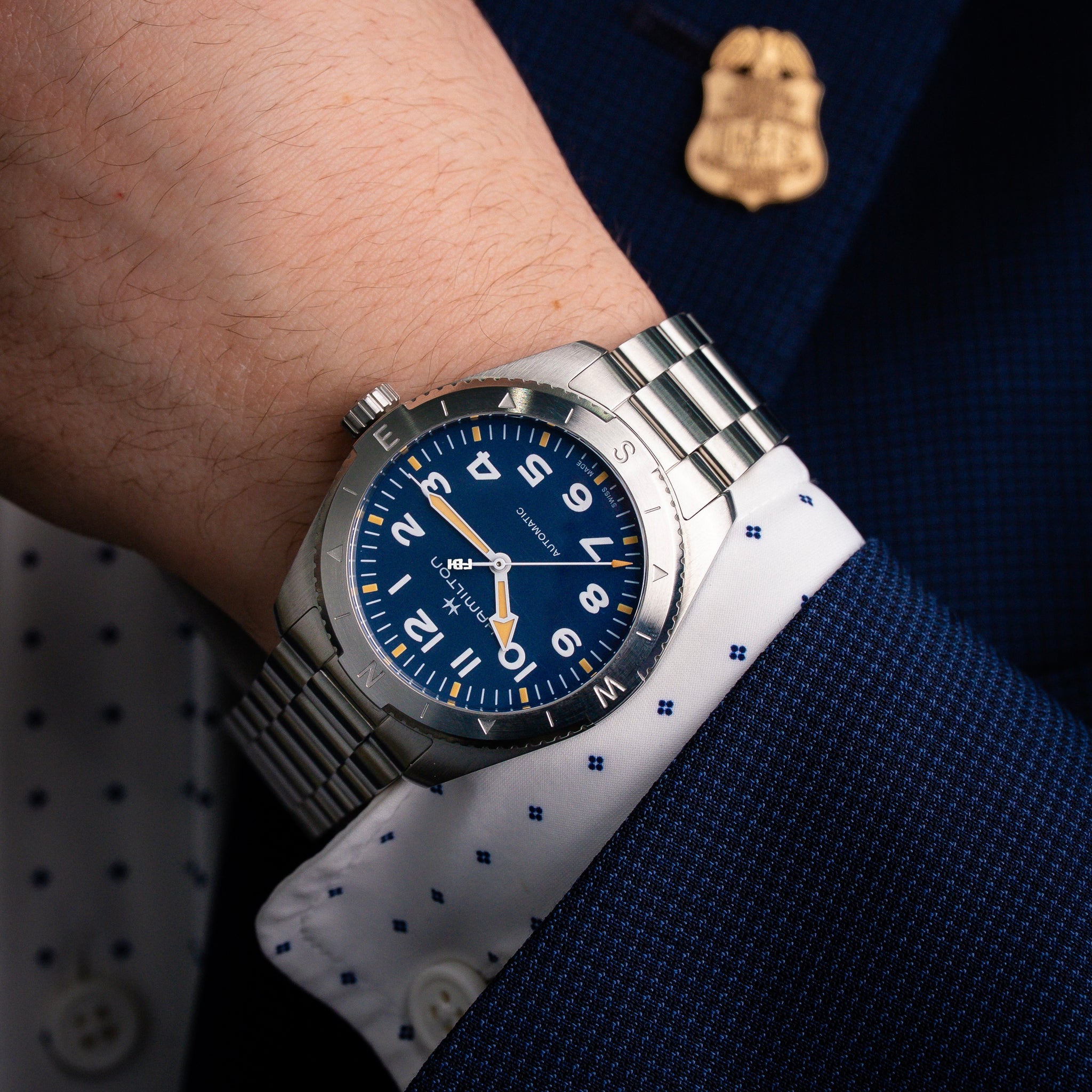 Hamilton FBI Expedition Auto 41MM Bundle – 1908 Limited Edition