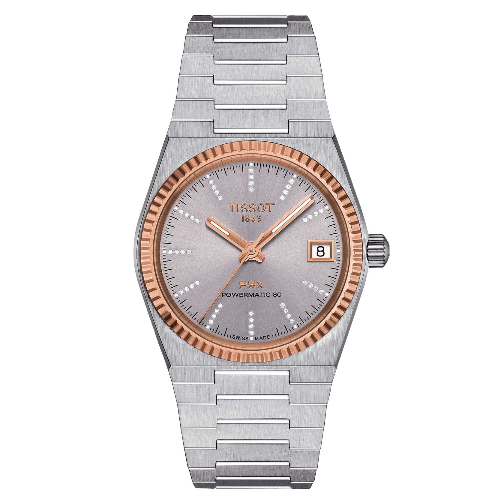 Tissot PRX 35Mm Powermatic 80 Steel & 18K Gold Bezel – Sharif Fine