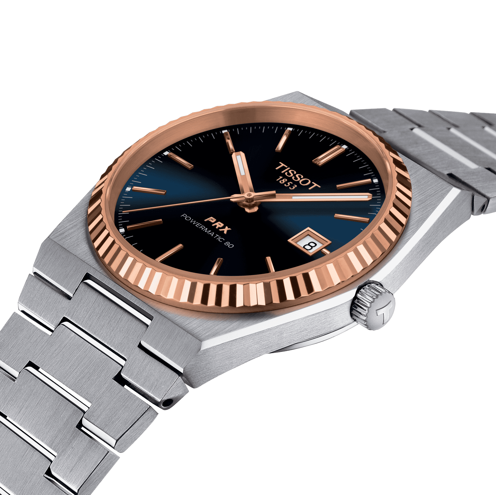 Tissot PRX Powermatic 80 Steel & 18K Gold Bezel 40MM – Sharif Fine 
