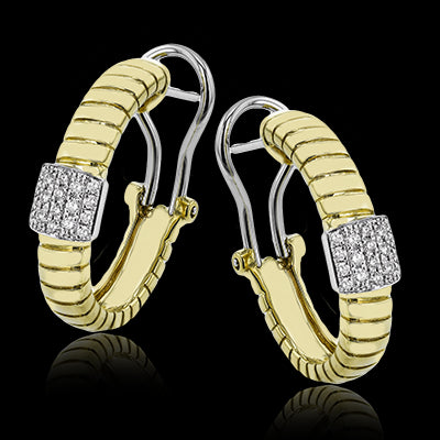 Earring in 18k Gold with Diamonds